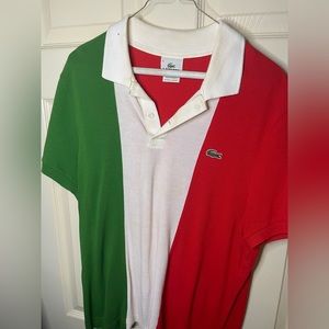 Lacoste Tri Color Polo Size 6
